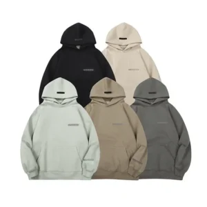 Premium Dual-Line Cotton Blend Pullover Hoodie for All Seasons