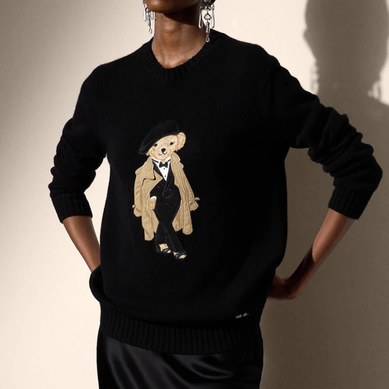 Cashmere pullover showing proper care maintains luxurious texture
