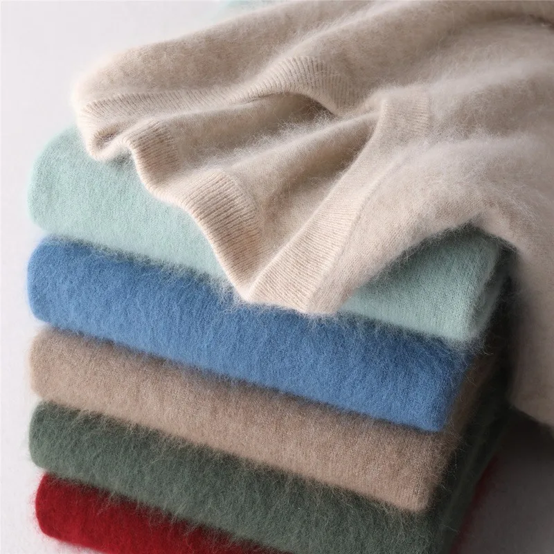 Classic men's cashmere pullover perfect for creating elevated denim looks