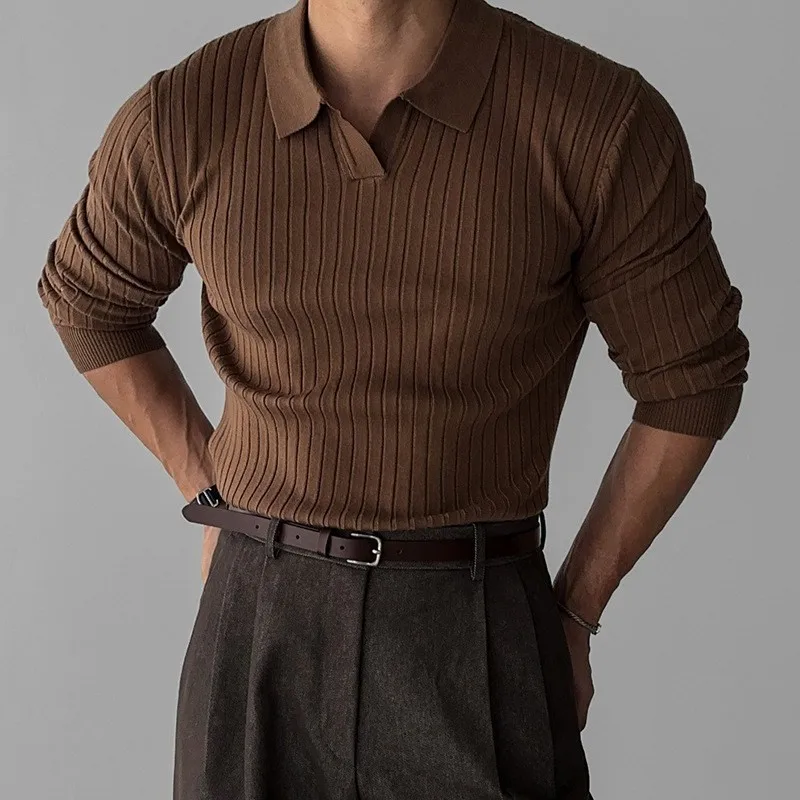 Modern cashmere polos offer sophisticated comfort for transitional weather