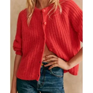 Classic Women's Loose Button-Down Knit Cardigan Sweater for Fall Winter