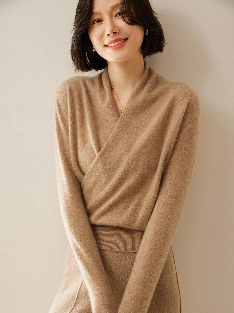 Women's V-Neck Cashmere Sweaters