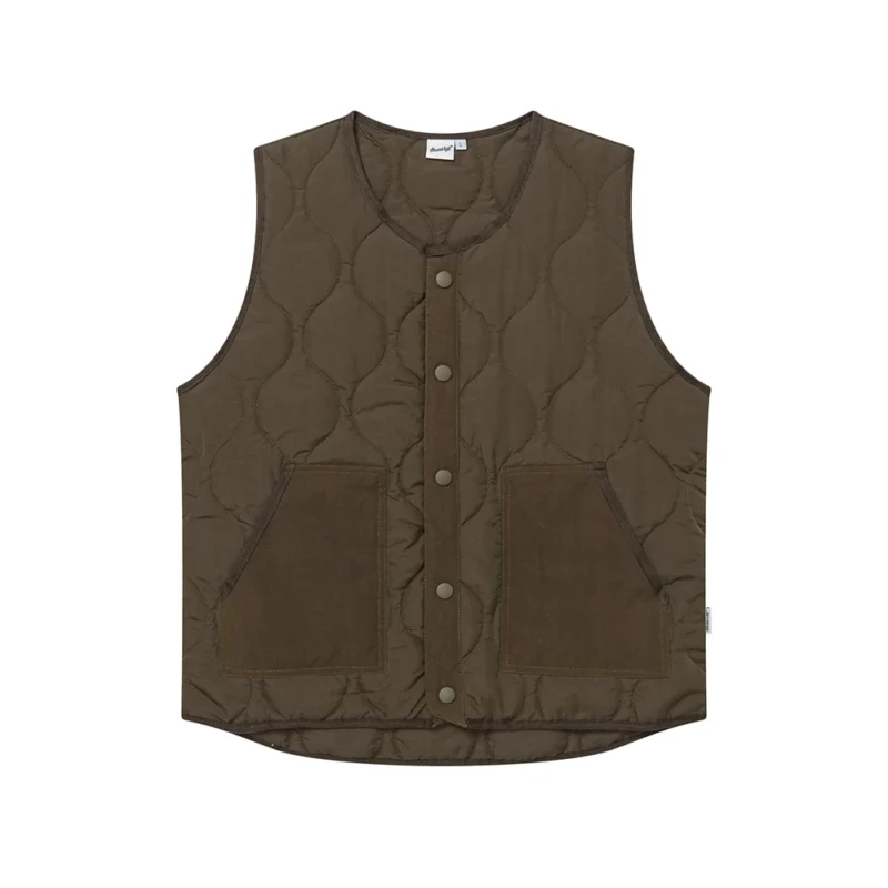 Premium Men's Quilted Padded Vest Sleeveless Winter Jacket with Cozy Cotton Lining - Image 9