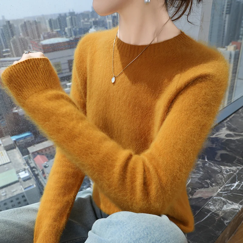 Cashmere sweater showing texture detail for quality assessment